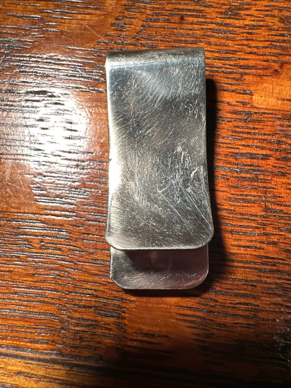 VTG Native American Sterling Silver MOP Turquoise Peyote Water Bird Money Clip